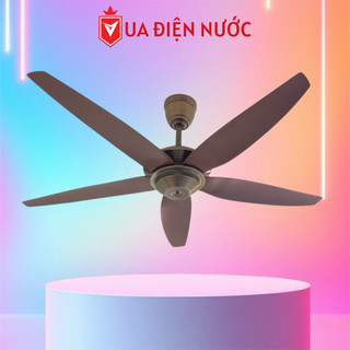  Quạt trần không đèn 5 cánh nhựa vân gỗ - Động cơ DC lõi đồng siêu êm siêu mát - HÀNG LOẠI 1 