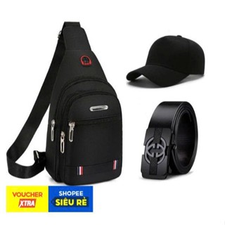 Túi đeo chéo , đeo ngực nam chống nước có lỗ tai nghe thích hợp đi học đi chơi đi dã ngoại DC389