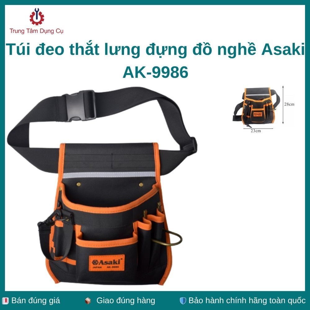 Túi đeo thắt lưng đựng đồ nghề Asaki AK-9986