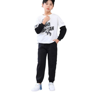  Quần Jogger kaki trẻ em co giãn dáng basic dễ phối đồ; chất kaki dành cho bé trai bé gái từ 15-45kg _ midoristore 