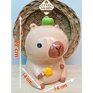   CÓ SHIP HỎA TỐC Heo đất Capybara nhỏ   cao 22x14x14 cm   