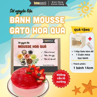 [Qùa tặng] Set bánh gato Mousse hoa quả nhà Bee - Tặng hộp đựng làm quà - Làm quà sinh nhật - kỷ niệm - quà tặng