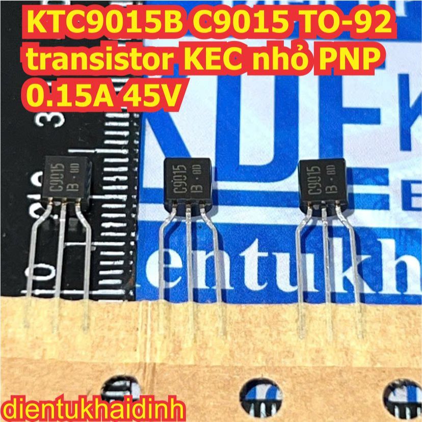 50 con S9015 C9015 9015 KTC9015B TO-92 transistor KEC nhỏ PNP 0.1A 45V kde4302