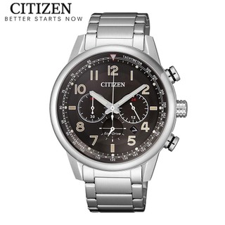 Đồng hồ nam citizen eco-drive dây thép không gỉ ca4420-81e - mặt đen