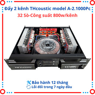  Cục đẩy công suất 2 kênh THacoustic trang bị 24 sò và 32 sò,Nguồn xuyến cảm ứng điện từ,sáng tiếng.Bh 12 tháng. 