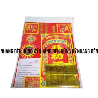 Bộ giấy cúng mùng 1 Tết