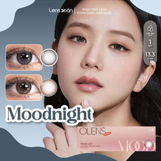 Kính áp tròng cận 1 ngày LENS XOẮN lens tự nhiên giãn tròng Jisoo BlackPink OLENS MOODNIGHT (giá 1 đôi)