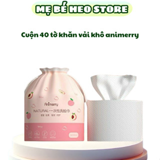  Khăn Mặt Khô Animerry Dùng 1 Lần Lau Khô,Lau Ướt Giấy Lau Mặt Dùng 1 Lần 180x200mm 