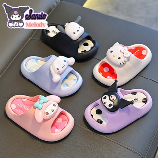  Dép lê cho bé gái in chữ Melody dép cao su cho bé gắn charm cute 