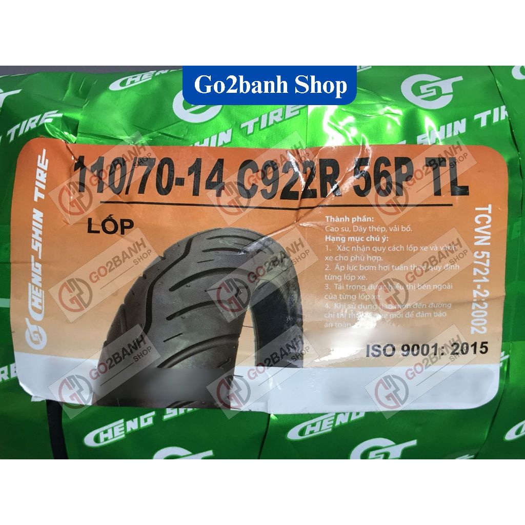 Vỏ Chengshin 110/70-14, 140/70-14 vỏ xe NVX 155, Janus không xài ruột