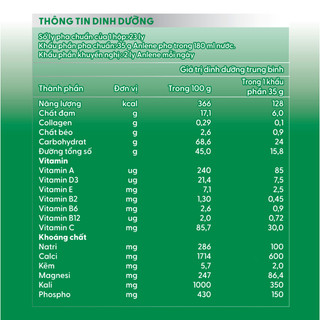 [Mẫu mới - Anlene 800g] Sữa Bột Anlene Hương Vani Dành Cho Người Từ 30 Tuổi Trở Lên