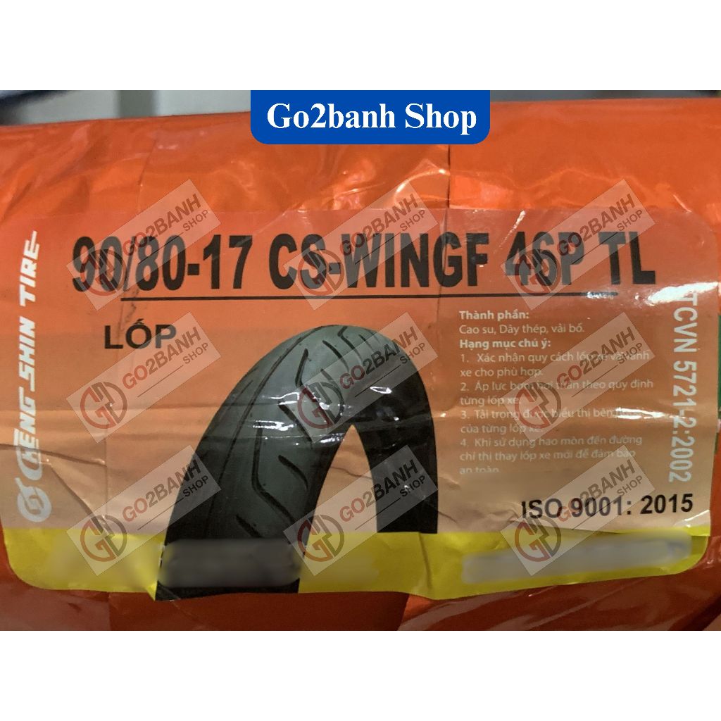 Vỏ Chengshin 90/80-17, 120/70-17 vỏ xe Winner 150, Exciter 150/155 không xài ruột