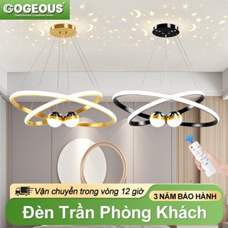 Đèn thả trần trang trí phòng khách đèn chùm phòng bếp sang trọng hiện đại 3 chế độ sáng