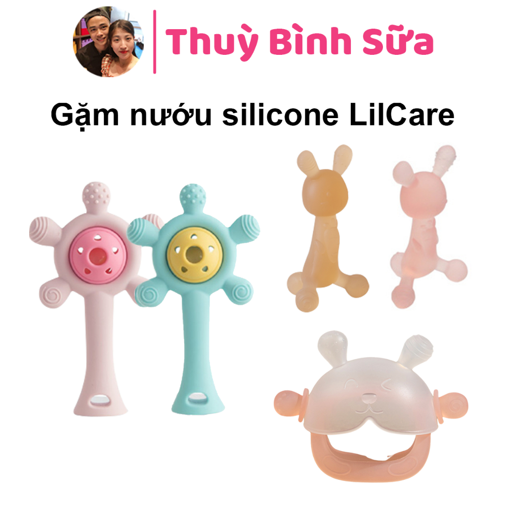 Gặm Nướu Silicon Cho Bé LILCARE  Không Chứa BPA, Chính Hãng kèm Hộp đựng
