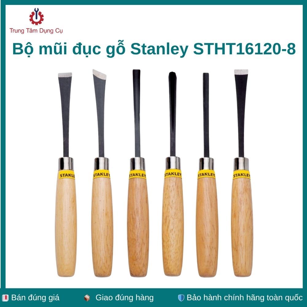 Bộ mũi đục gỗ Stanley STHT16120-8
