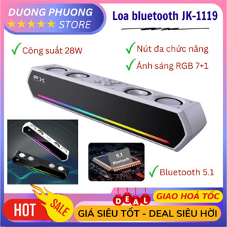 Loa Bluetooth JK-1119 Loa Máy Tính Gaming Soundbar LED RGB Để Bàn - Âm Thanh Hay, Bass Cực Mạnh