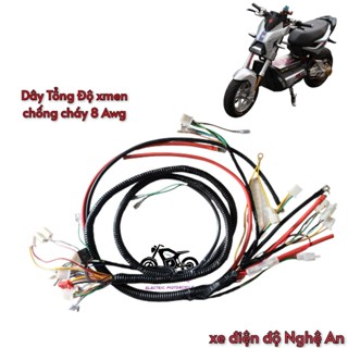  Dây Điện Tổng Xe Xmen Độ Dây 8AWG Cho IC Công Suất Lớn Đổi Nguồn Sau  cắm ic votol như zin  