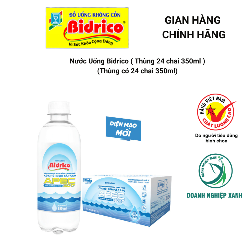 Nước Uống Bidrico ( Thùng 24 chai 350ml )