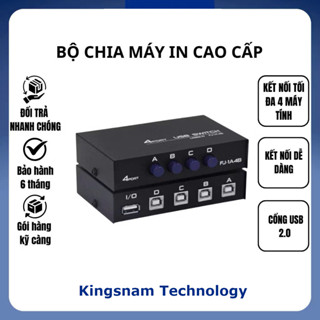 Bộ Chia Máy In Cao Cấp 1 Ra 2 Cổng 1 Ra 4 Cổng Bộ Chuyển Đổi 1 Máy In Dùng 2 Máy Tính 1 Máy In Dùng 4 Máy Tính