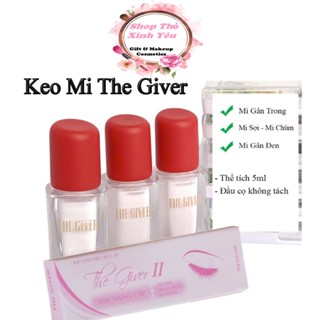 Keo dán mi The Giver bản II gắn mi giả mi gân trong mi chùm an toàn dễ sử dụng lông mi giả The Giver 5ml