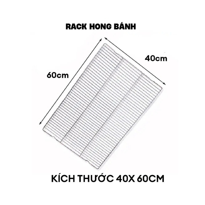 Rack hong inox size lớn (40x60cm)