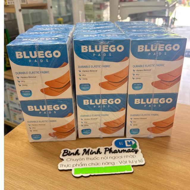 BĂNG CÁ NHÂN BLUEGO - ĐỘ DÍNH CAO (HỘP 102M)