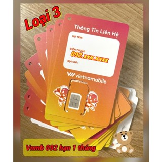 Sim VNMB 092 nghe gọi tạo tài khoản