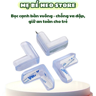Combo 10 bọc góc cạnh bàn hình vuông bằng silicon tiện lợi an toàn cho bé