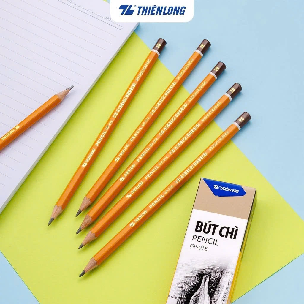 [BÁN CHẠY] Bút Chì Gỗ 2B Thiên Long GP-018
