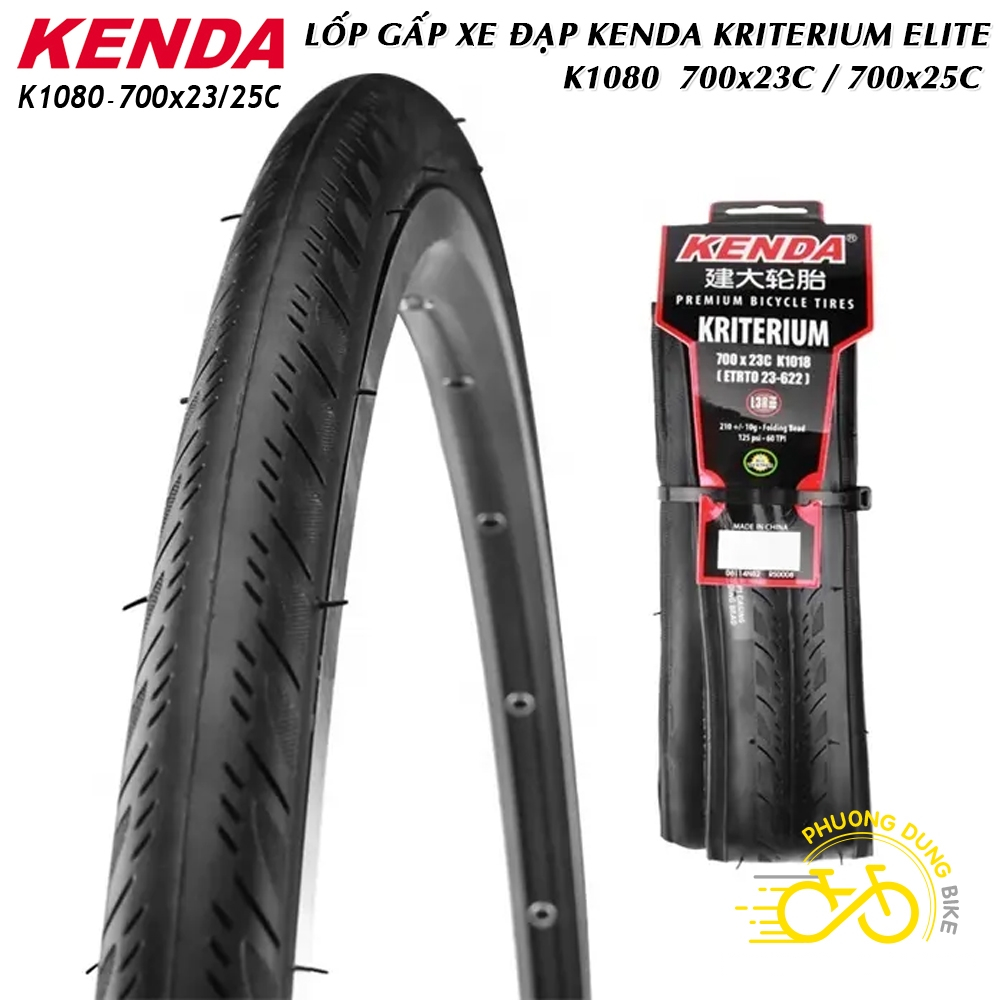 Lốp (Vỏ) gấp xe đạp KENDA TQ KRITERIUM Elite K1018 700x23C / 700x25C - 1 Cái