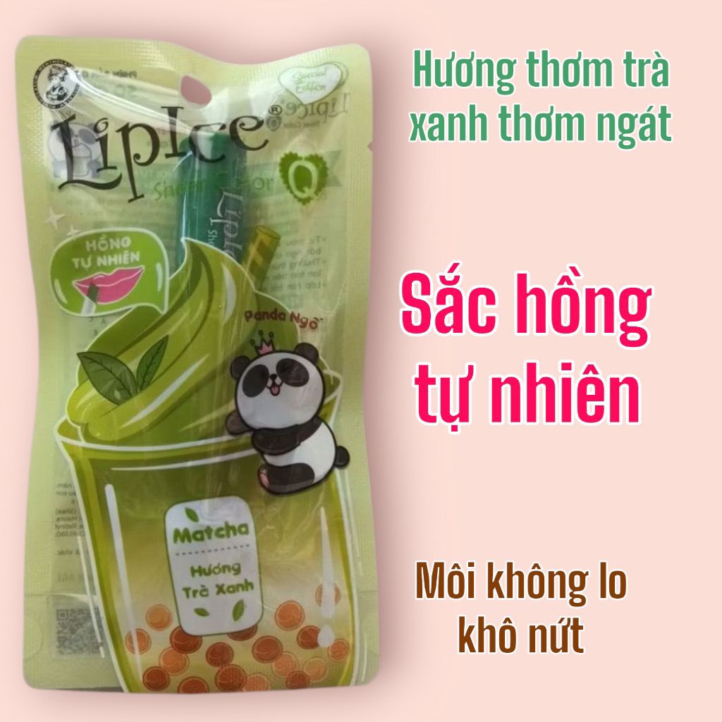 SON DƯỠNG MÔI LIPICE TRÀ XANH 2.4G HỒNG TỰ NHIÊN HÀNG CHÍNH HÃNG