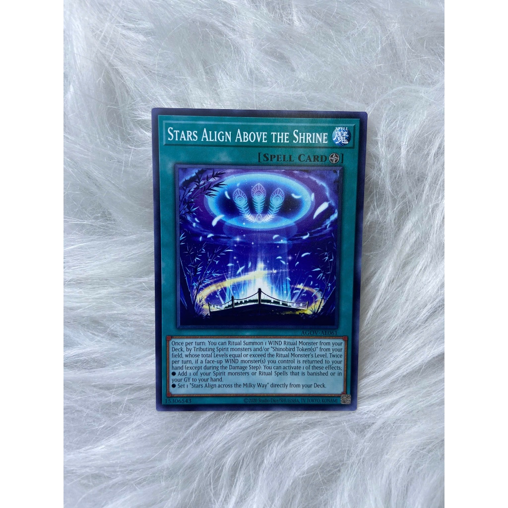 Thẻ Bài Yugioh Tiếng Anh Chính Hãng - Stars Align Above the Shrine (AGOV-AE061)
