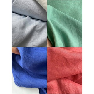 Vải linen tưng premium 140gsm đã wash nhiều màu khổ 1m3-1m37 