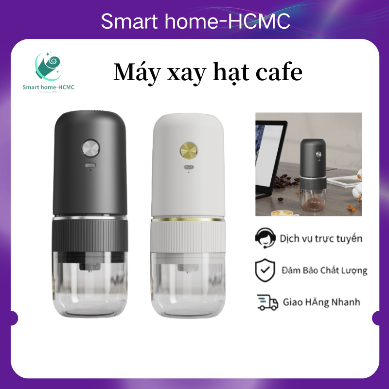 Máy xay hạt cafe Sạc USB,cối xay cà phê cầm tay chỉnh mức xay bên ngoài,máy xay cà phê cầm tay tự động