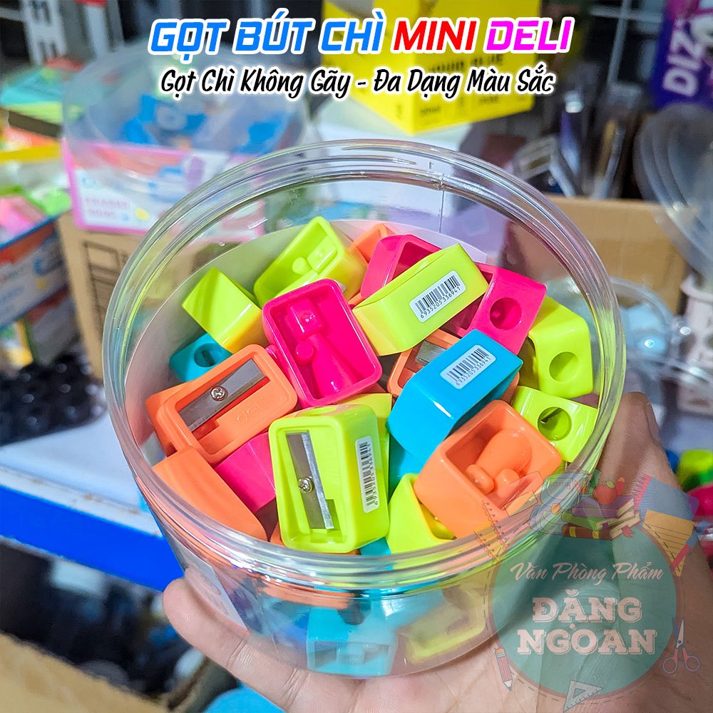 Gọt Chì Mini Deli - Thiết Kế Nhỏ Gọn, Sắc Bén, An Toàn | Gọt Chì Không Gãy, Đa Dạng Màu Sắc
