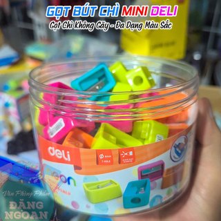 Gọt Chì Mini Deli - Thiết Kế Nhỏ Gọn, Sắc Bén, An Toàn | Gọt Chì Không Gãy, Đa Dạng Màu Sắc