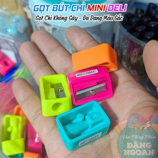 Gọt Chì Mini Deli - Thiết Kế Nhỏ Gọn, Sắc Bén, An Toàn | Gọt Chì Không Gãy, Đa Dạng Màu Sắc