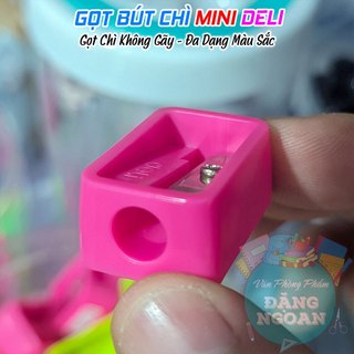 Gọt Chì Mini Deli - Thiết Kế Nhỏ Gọn, Sắc Bén, An Toàn | Gọt Chì Không Gãy, Đa Dạng Màu Sắc
