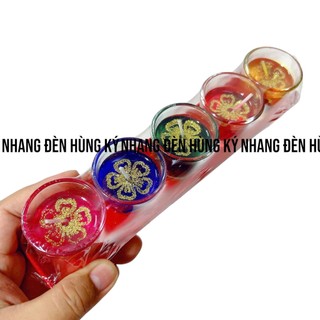 Đèn ly 5 màu cúng thần tài