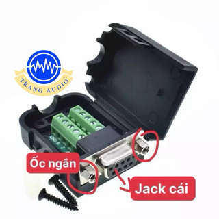 (HD-LINK) Đầu nối DB9 cổng COM Chân Đực, Cái (Male, Female) vặn vít cao cấp