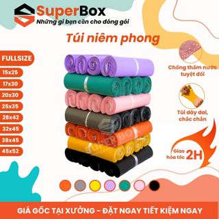 [VOUCHER LIVE 26K] 1KG Fullsize Túi niêm phong đóng hàng, túi gói hàng đa dạng màu sắc kích thước giá rẻ