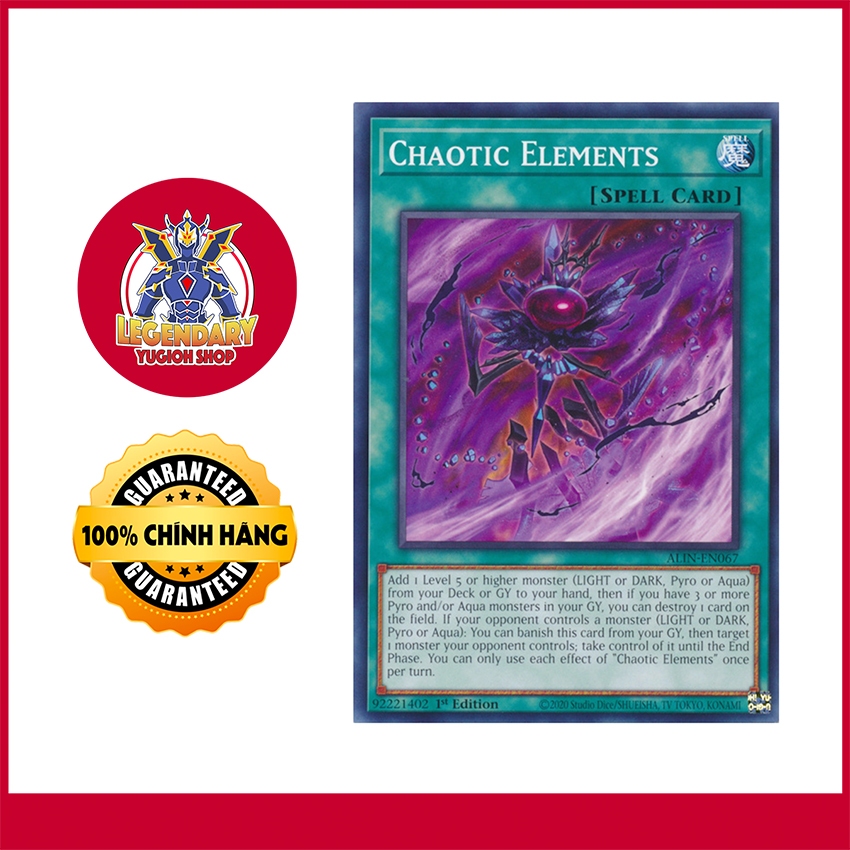 [Thẻ Bài Yugioh Chính Hãng] Chaotic Elements