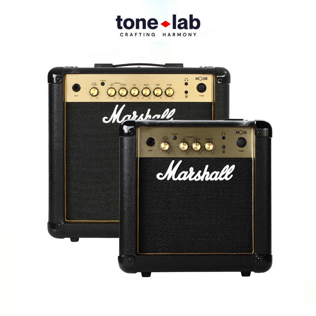 [Tone Lab] [HCM] Bộ amplifier guitar điện Marshall Guitar Combo Amplifier MG10G 10W - MG15GR Gold Se