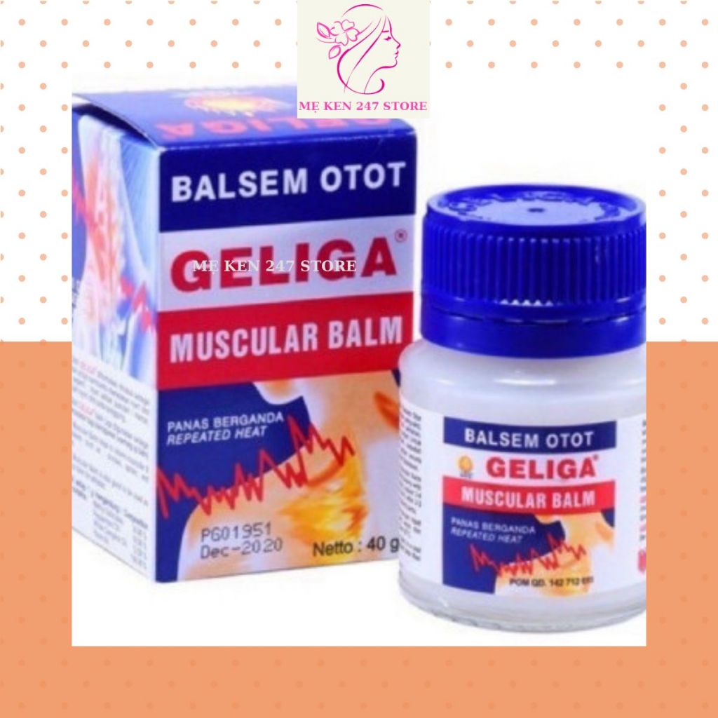 Dầu Cù Là Lửa Geliga Muscular Balm 40gr Indonesia chính hãng