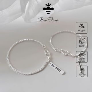 Lắc tay bạc đôi couple nam nữ khắc tên ngày kỷ niệm yêu nhau, vòng tay bạc đôi cho các cặp đôi