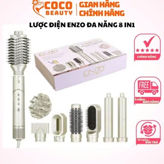 Lược điện ENZO 755 - Thiết bị uốn tóc đa năng 8in1 với công nghệ ion âm - Bảo hành 5 năm