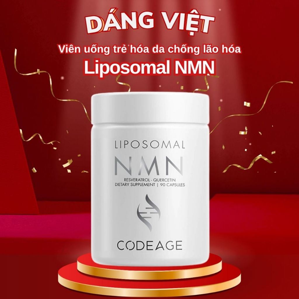 Codeage - Liposomal NMN Viên Uống Trẻ Hóa Da, Chống Lão Hóa 90 viên - Dáng Việt