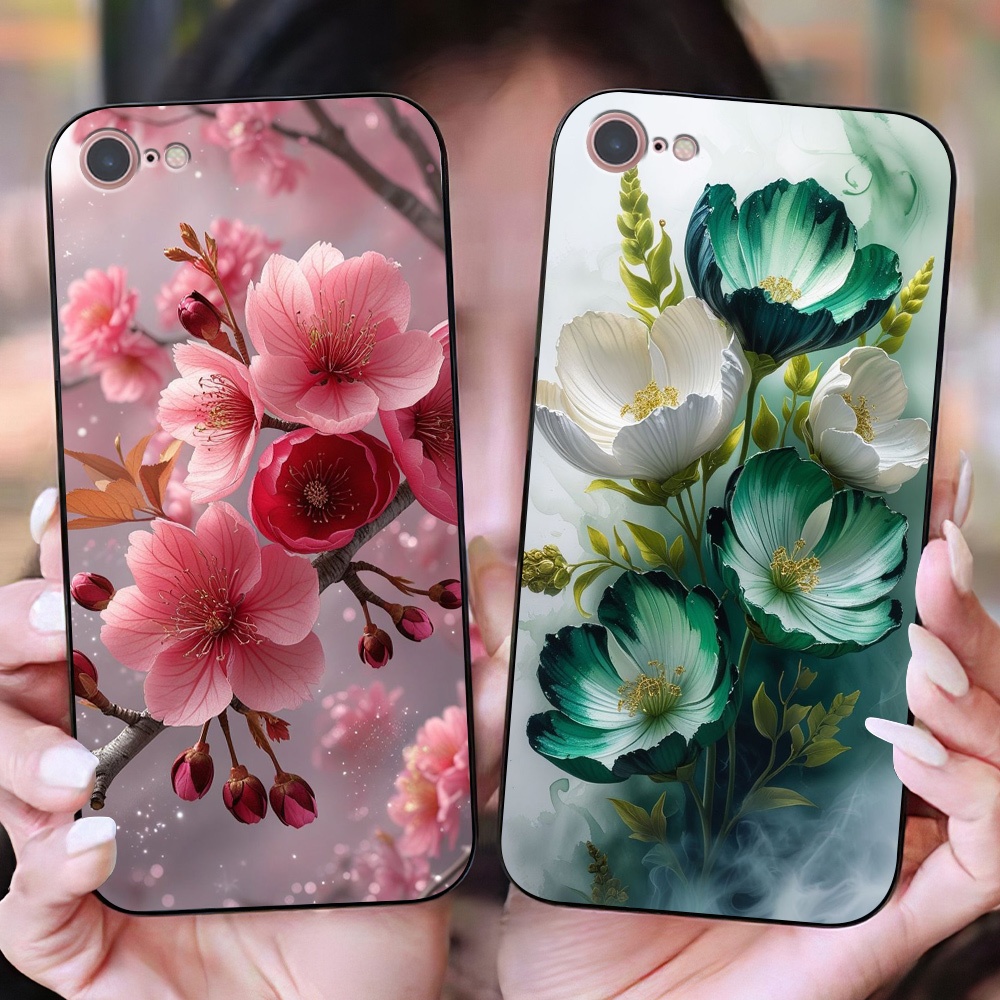 ốp lưng Iphone 7 / ip 8 / ip 7 Plus / ip 8 Plus in hình hoa xinh đẹp / ốp nữ dẻo bảo vệ cam
