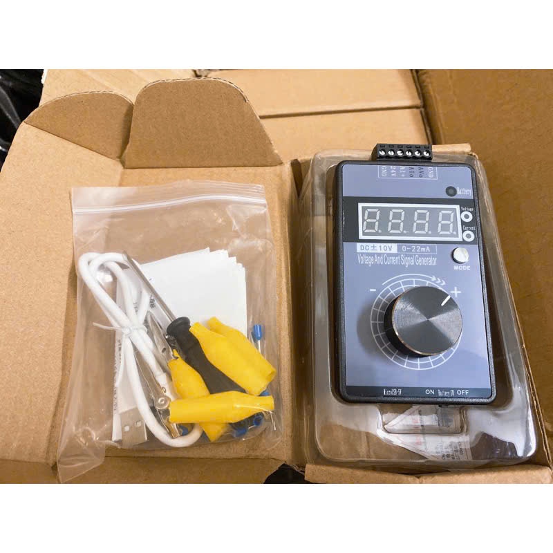 Bộ phát tín hiệu analog 0-10V 4-20mA có pin lithium sạc JS-VISG-M-S