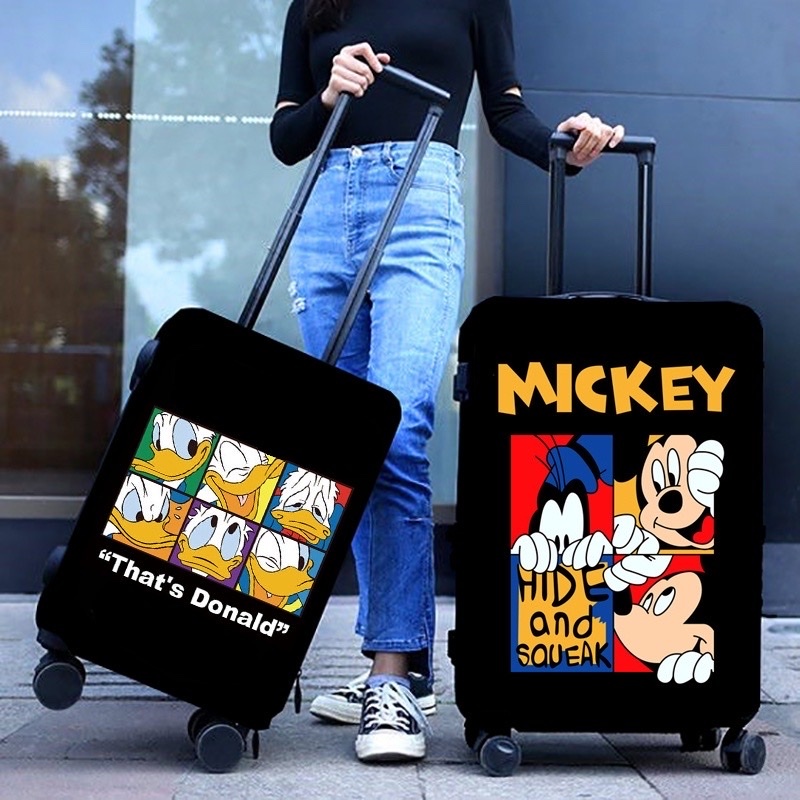 BM- Túi bọc Vali- Áo bọc Vali khóa kép vải thun chất dầy co giãn 4 chiều chống xước - MICKEY